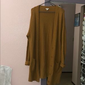 BP. (Nordstrom) women’s long mustard cardigan XL!